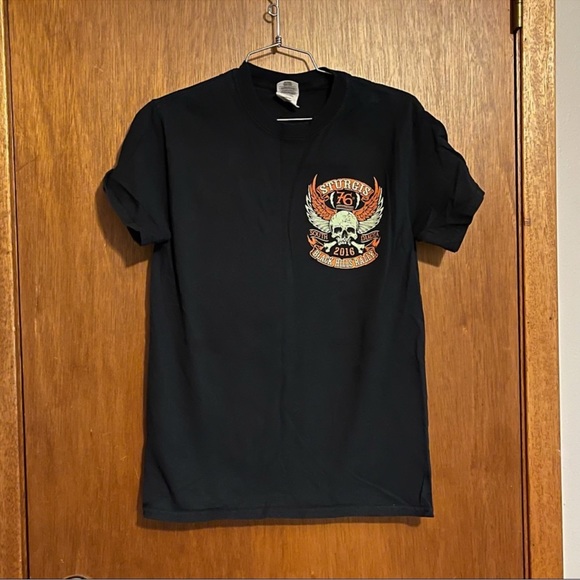 Sturgis Black Hills Motorcycle Rally Causal Retro Unisex Tee Size Small - Picture 1 of 6